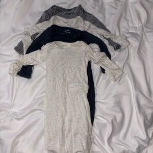 Carter's Gray and Blue Long Sleeve Tees